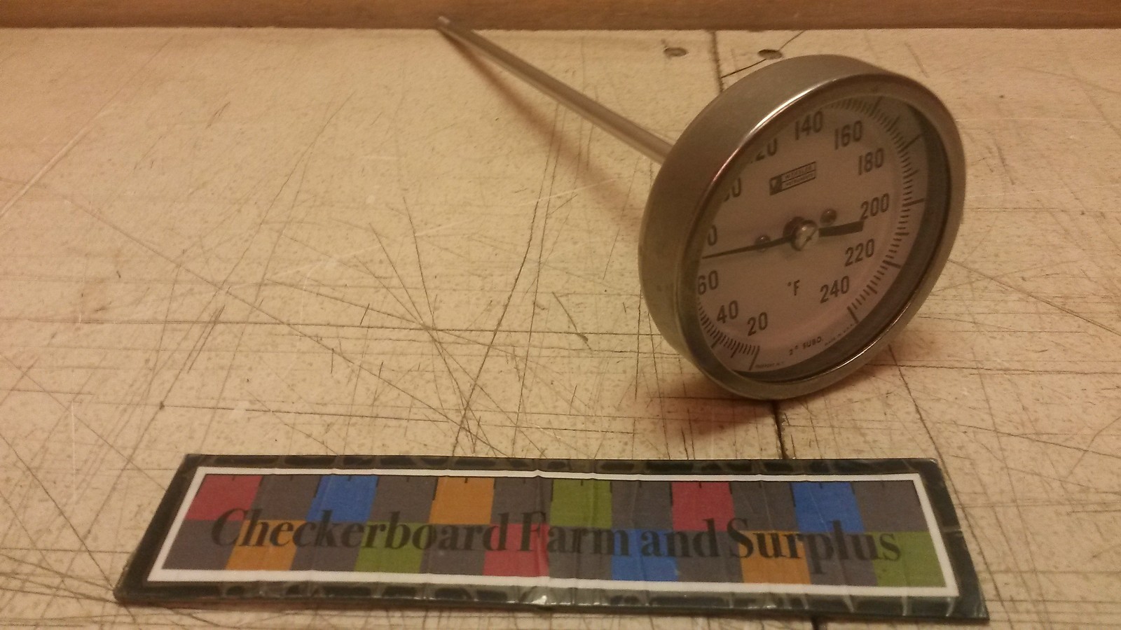 NOS 3″ Weksler Thermometer 20-240F 9″ Probe 50-581-317-000 813170 6685011884651