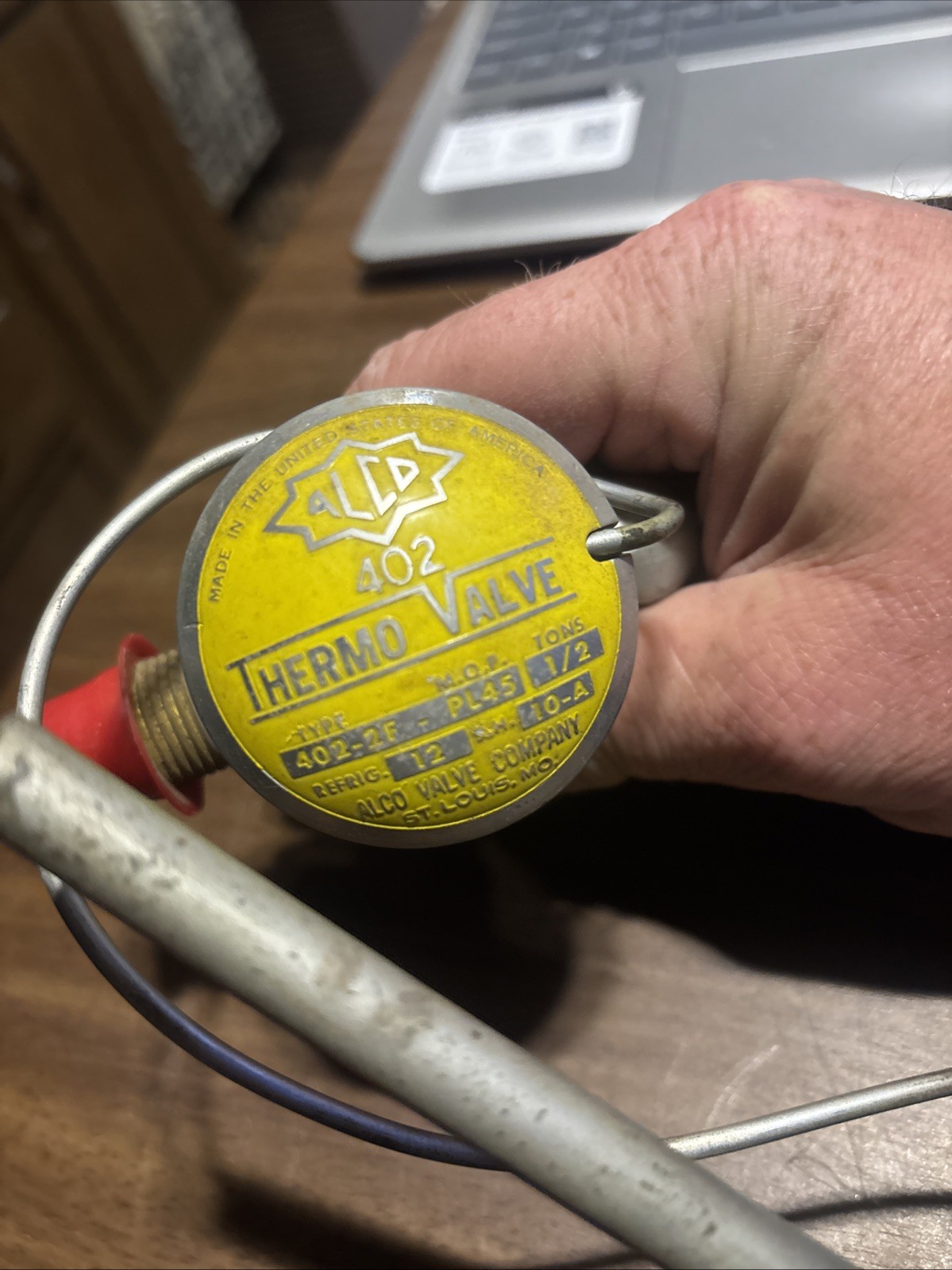 ALCO 402-1F Thermo Valve, 1/4 tons, 45 MOP, 12 refrig., 10 SH.