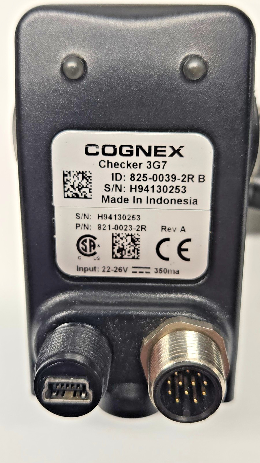 Cognex Checker 3G7 825-0039-2R B Rev A 821-0023-2R Smart Vision System