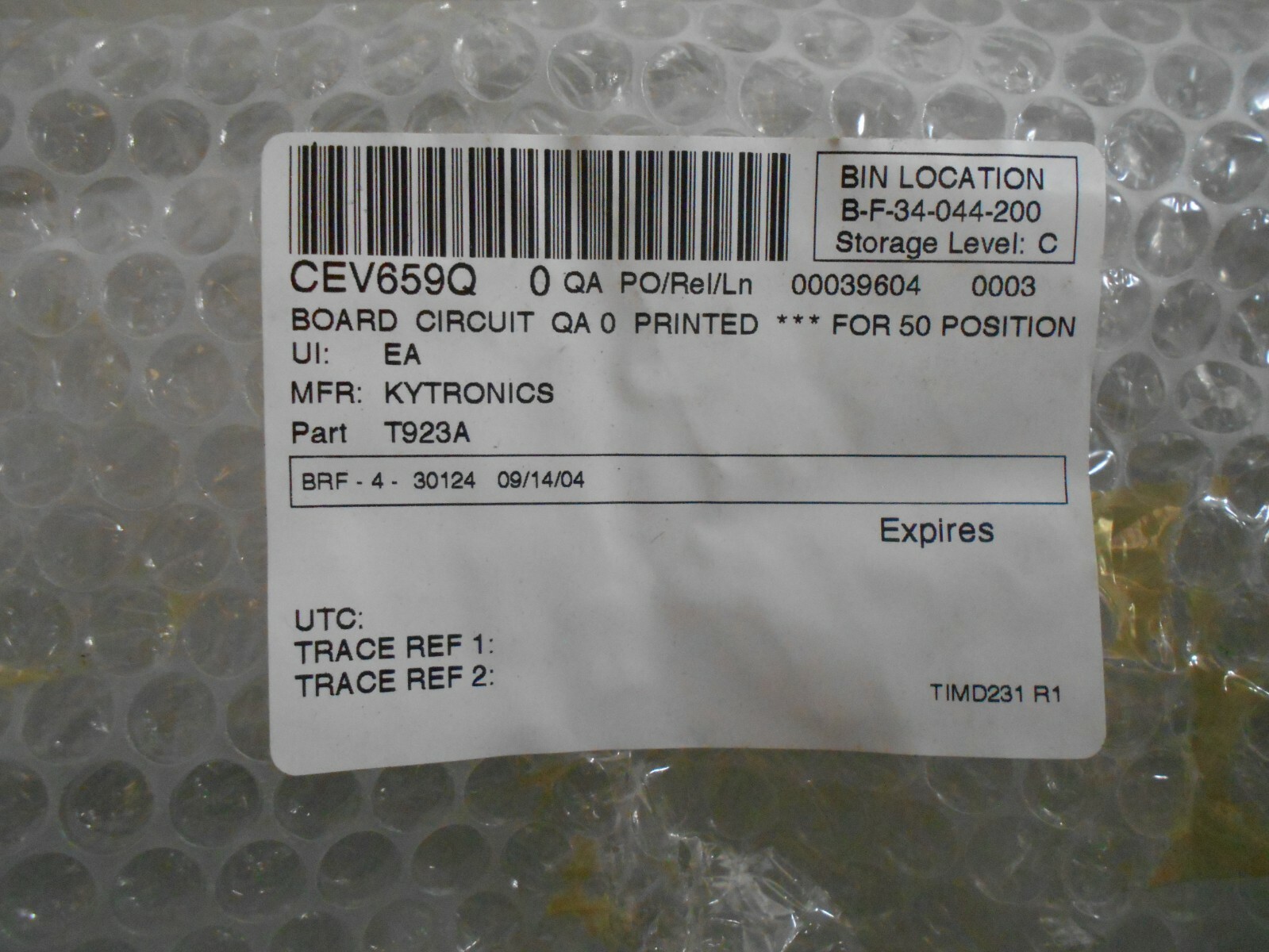 KYTRONICS T923A Circuit Board CEV659Q Parts Repair Free Shipping