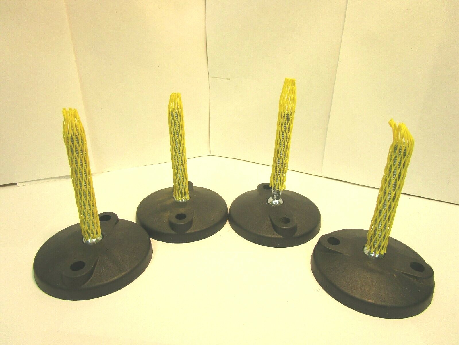 (4) VALU GUIDE CONVEYOR TABLE EQUIP ADJUSTABLE LEG FOOT LEVELER VG-505-02