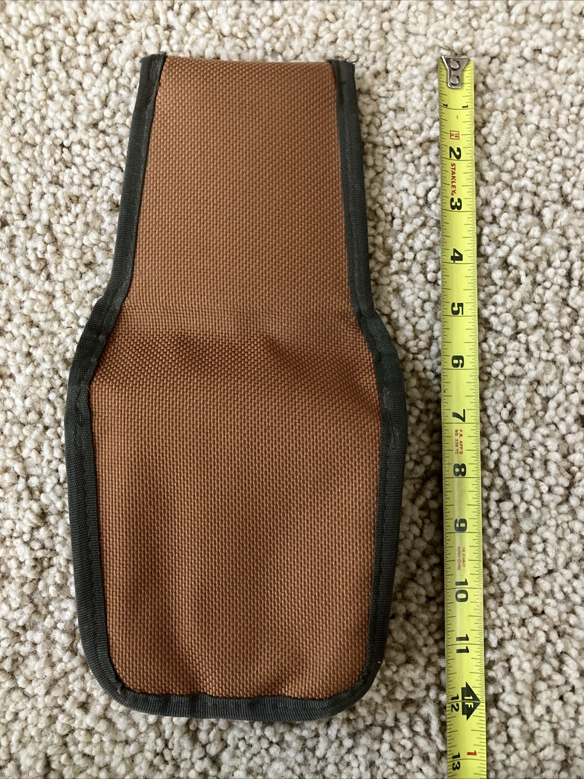 Bucket Boss Tool Pouch: 5 Pockets, Belt Loop, Key Chain Hook Brown/Green