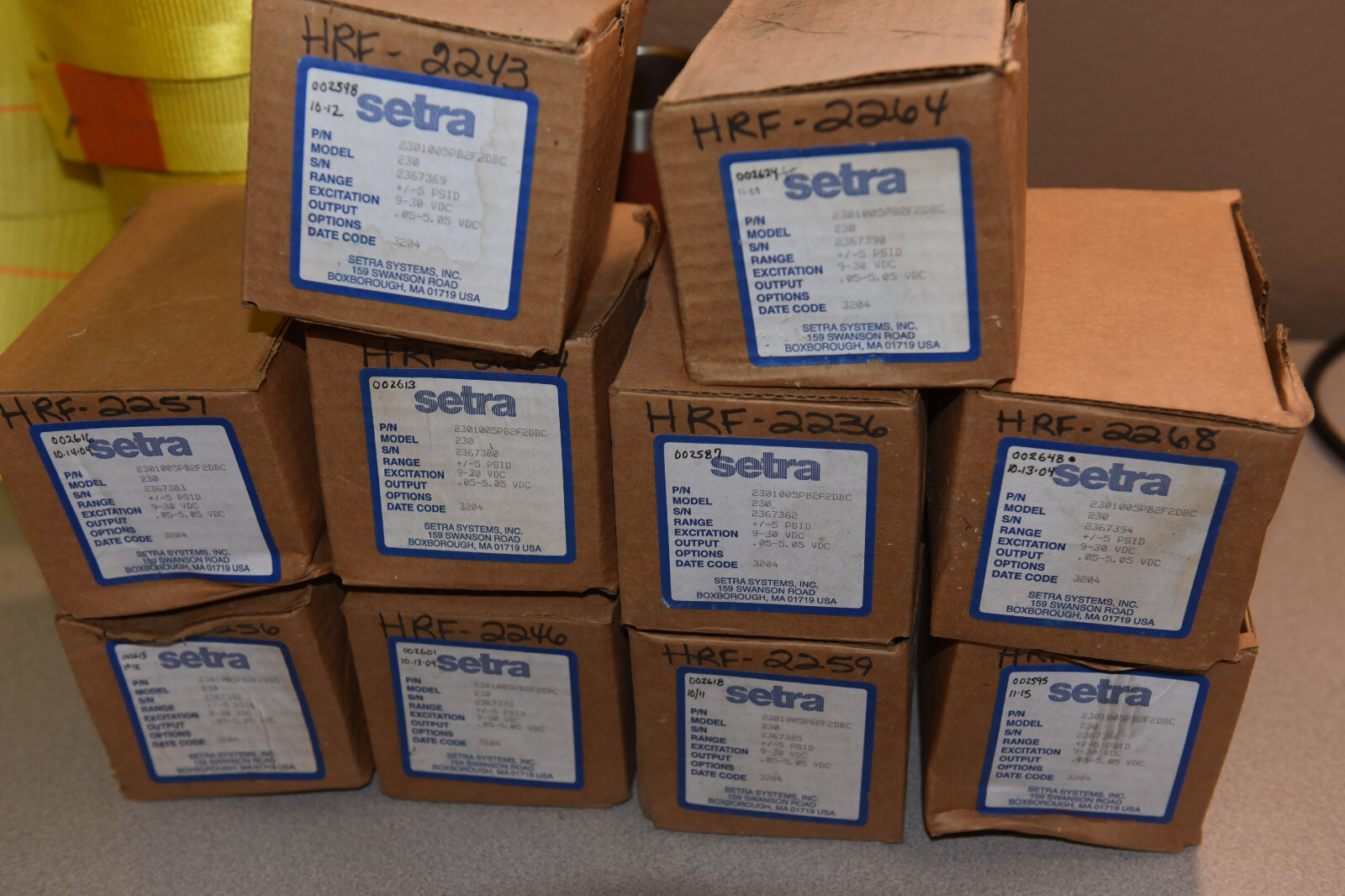 Setra Model 230 Differential Pressure Transmitter +/- 5 PSID – NEW IN BOX.