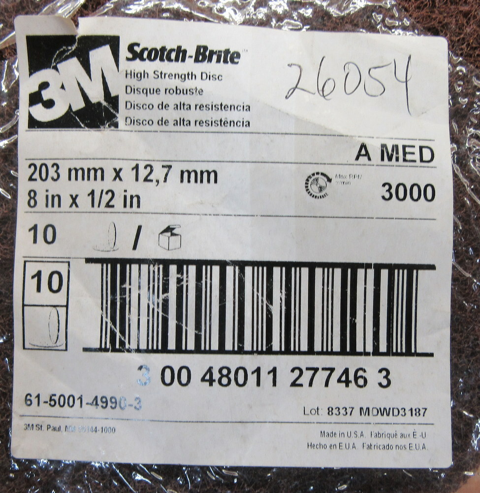3M/Scotch-Brite 3000 Abrasive Disc (Pack of 10)
