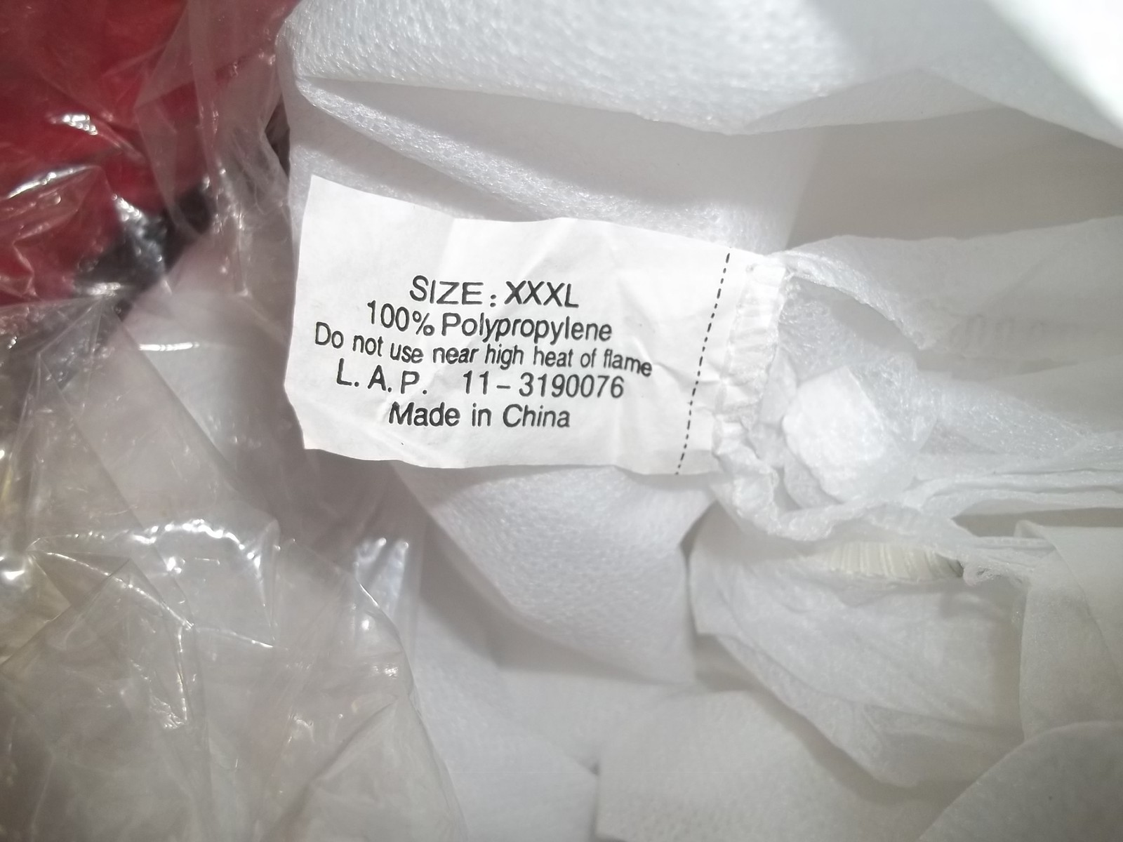 NEW Lot of 4 White 100% Polyprolene Coveralls w/ Hood 3XL 11-3190076 *FREE SHIP*