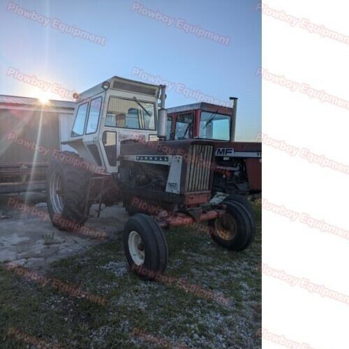 Set of 2 Side Emblems for Farmall International IH 504 656 706 806 1206 377796R1