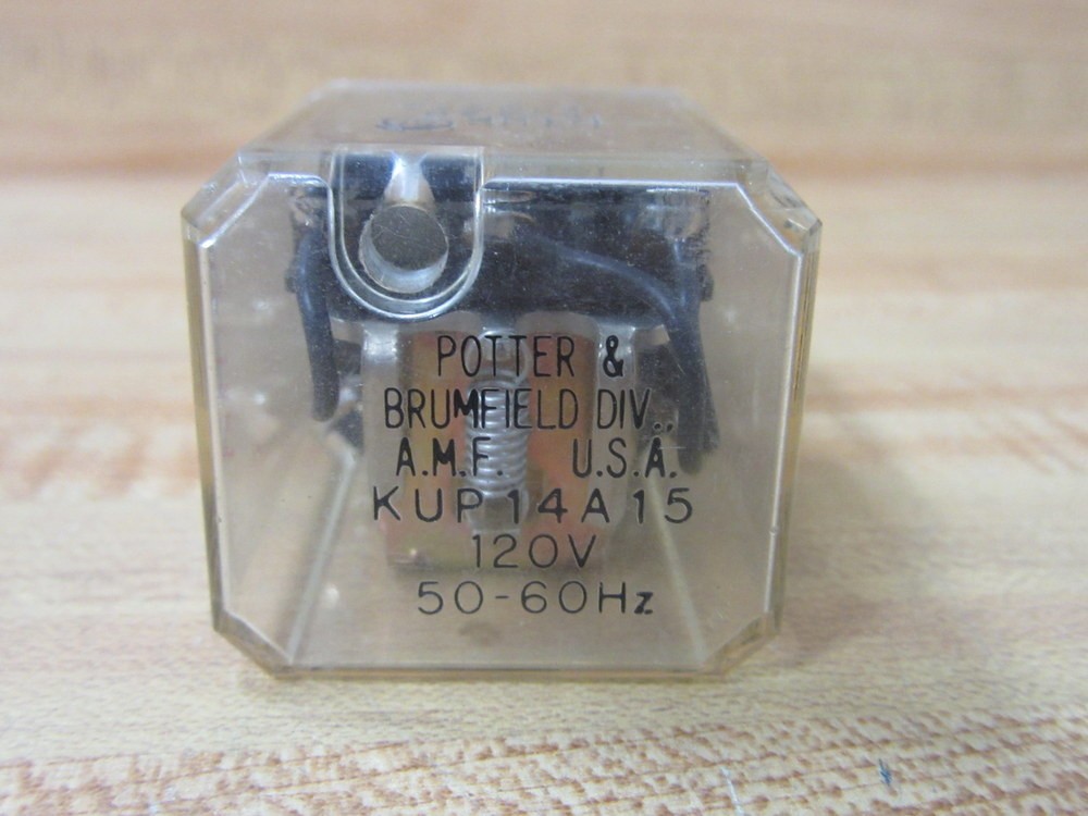 Potter & Brumfield KUP-14A15-120V Relay KUP-14A15-120VAC w/Vent Hole (Pack of 6)