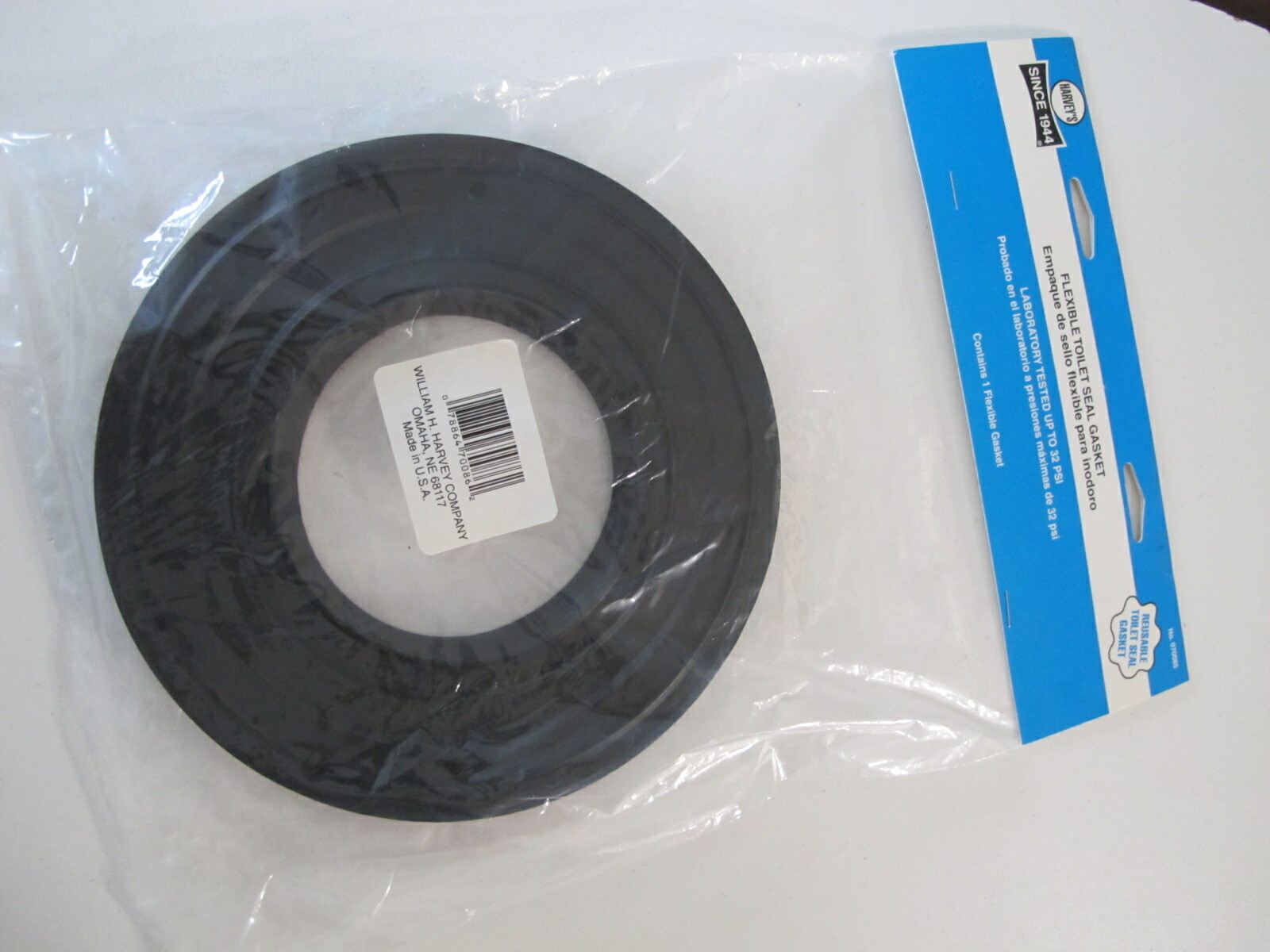 Harvey’s 070085 Flexible Toilet Seal Gasket NEW
