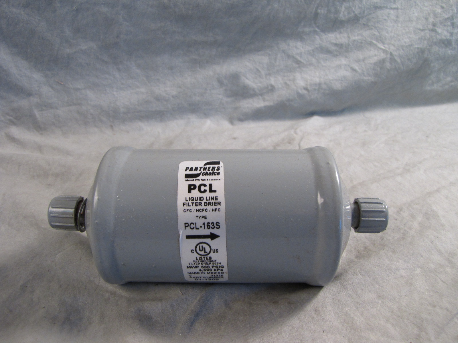 Partners Liquid Line Filter Drier 3/8″ ODF PCL-163S / 01-1308 NEW