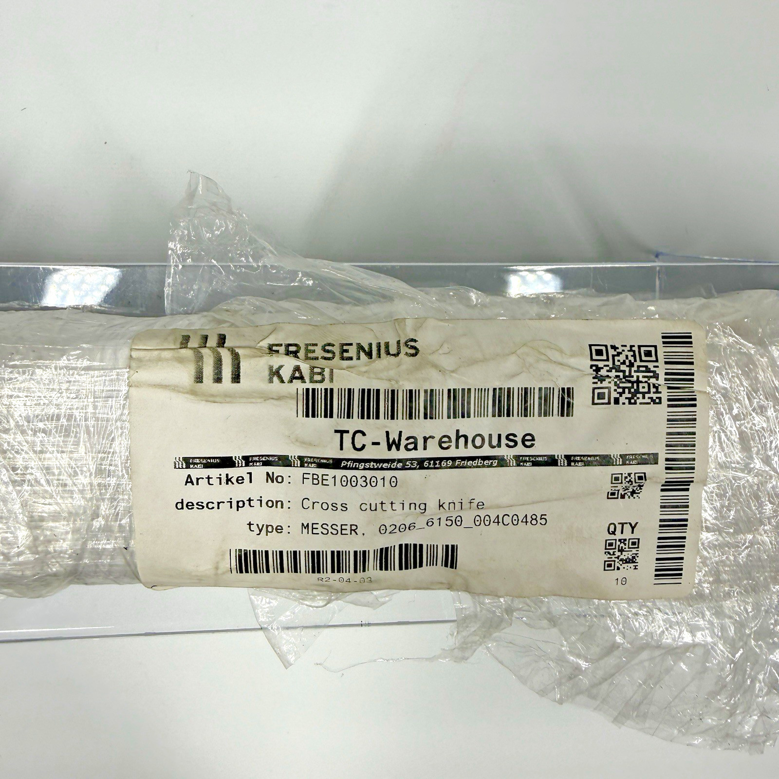 Fresenius Kabi FBE1003010 Cross Cutting Knife Blades A1089441 NOS Lot of 10