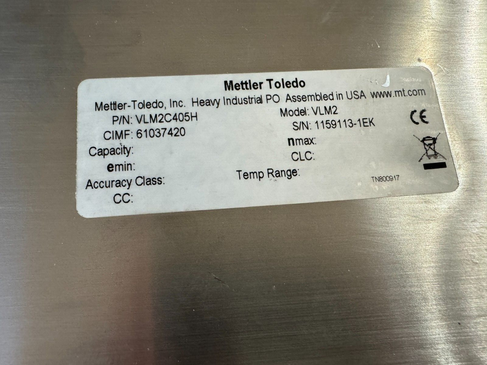 Mettler Toledo PN: VLM2C405H Model: VLM2 – Junction box for load cell