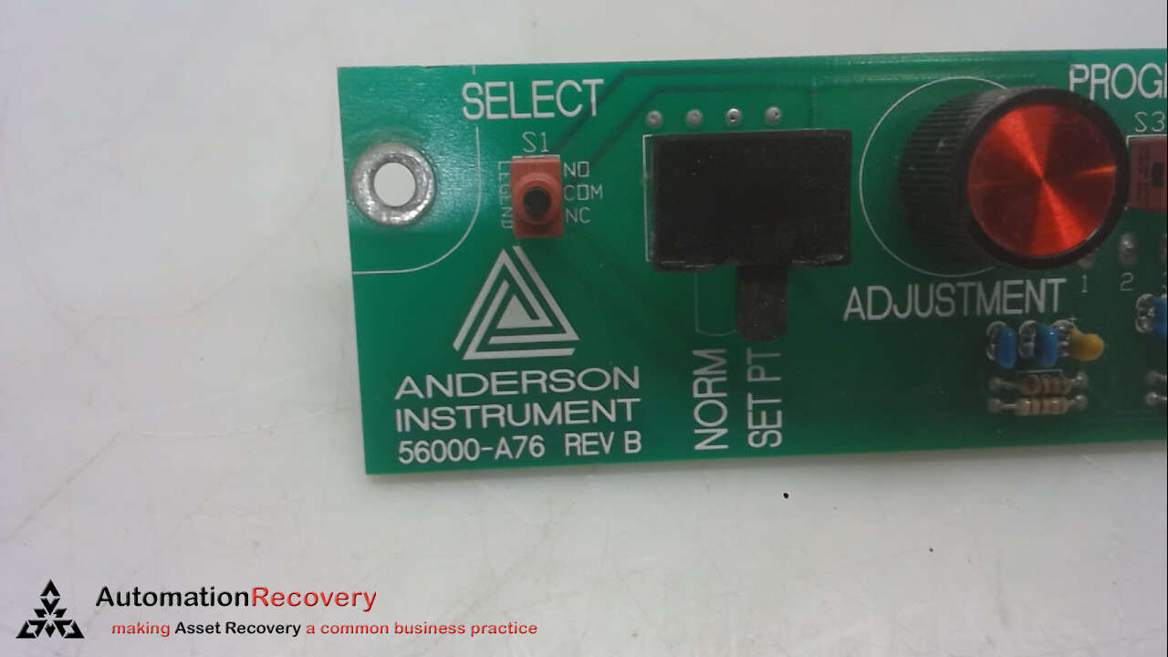 ANDERSON INSTRUMENT 56000-A76, S900 RECORDER LCD/SETPOINT INTERFACE #263041