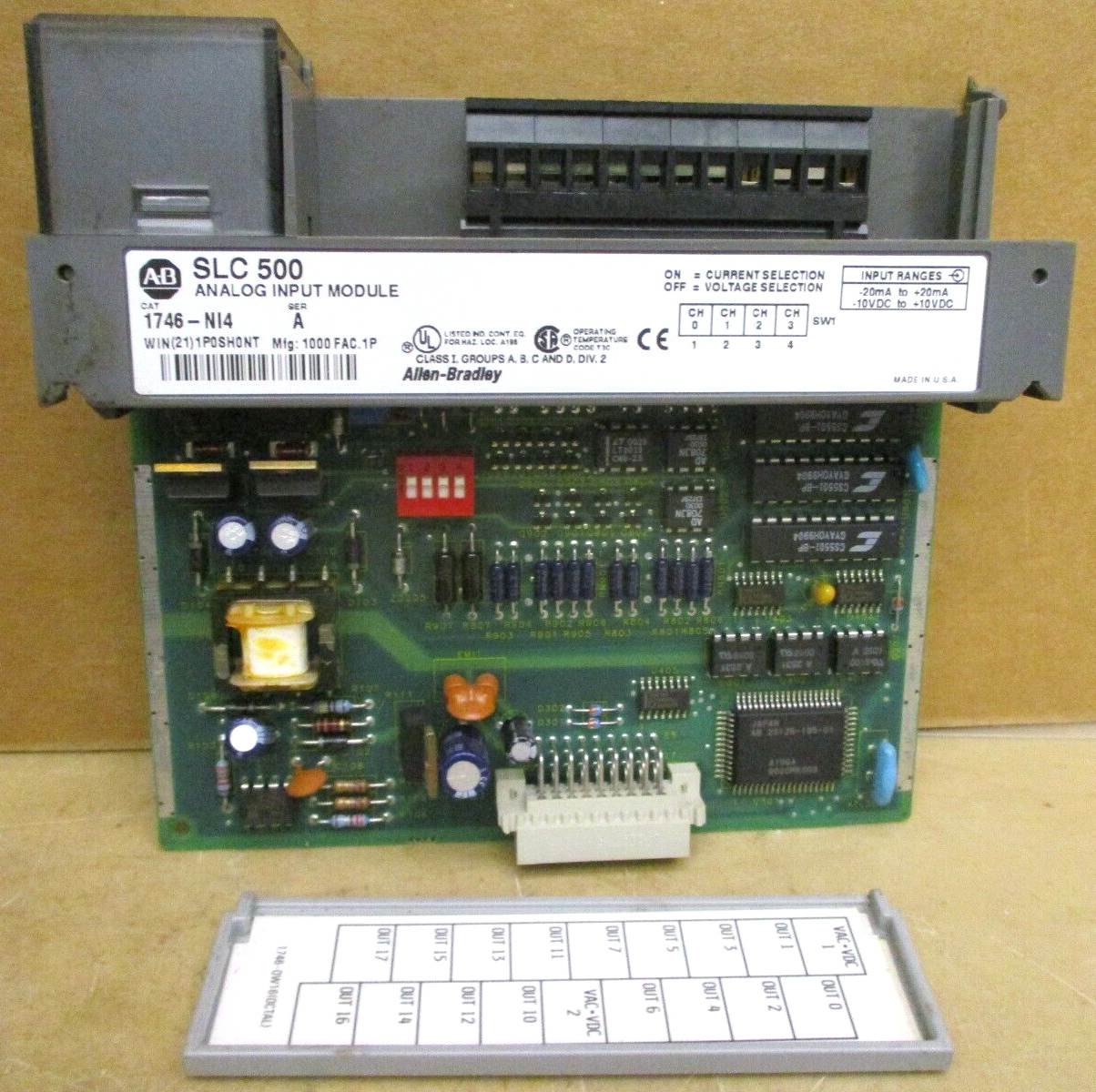 Allen-Bradley SLC 500 1746-P3 Ser A SLC 5/04 CPU 1747-L542 48666GN