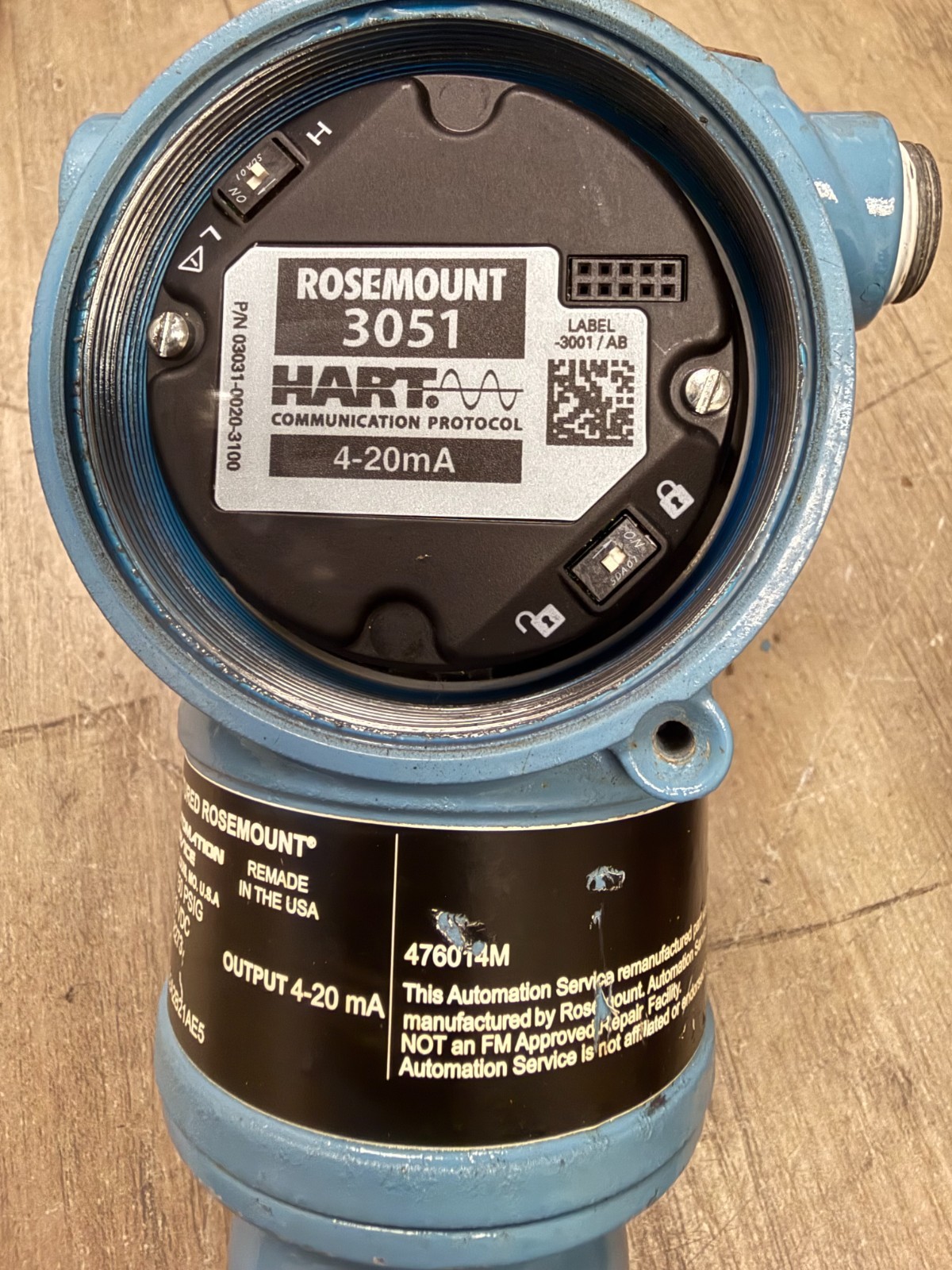 ROSEMOUNT 3051TG2A2B21AE5 PRESSURE TRANSMITTER