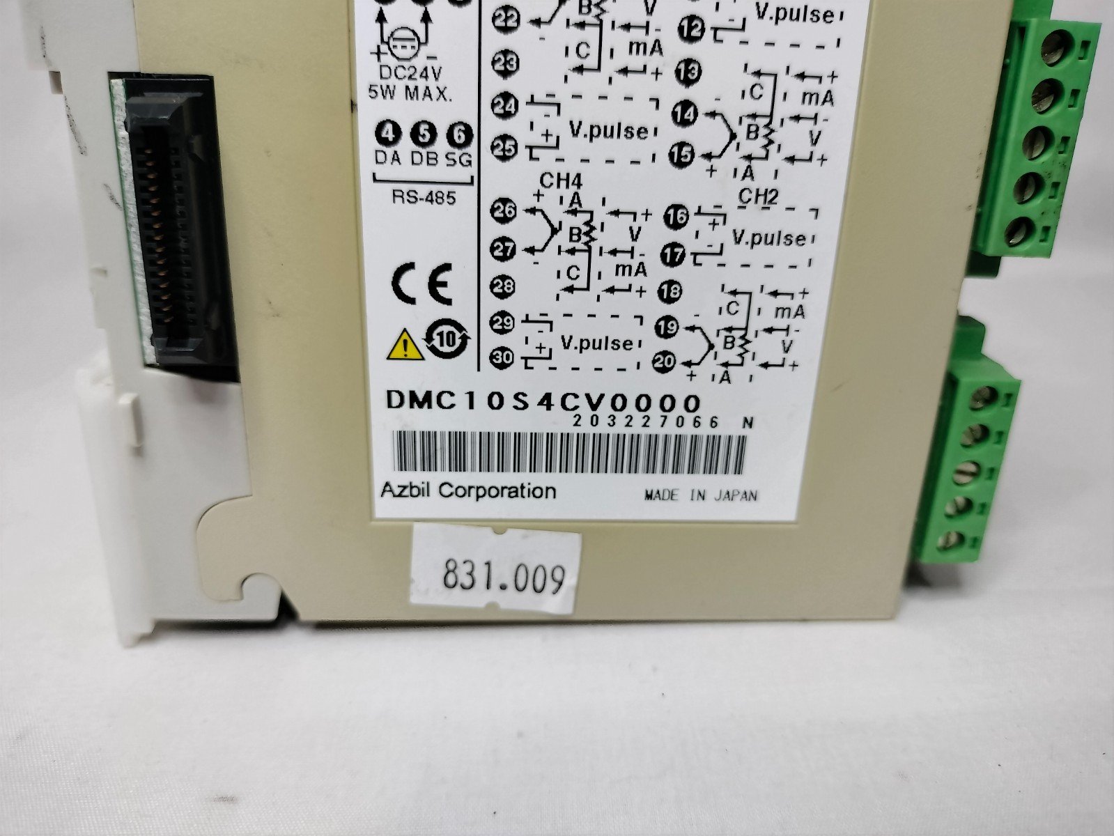 Azbil DMC10S4CV0000 Distributed Multi-Channel Controller Made in Japan
