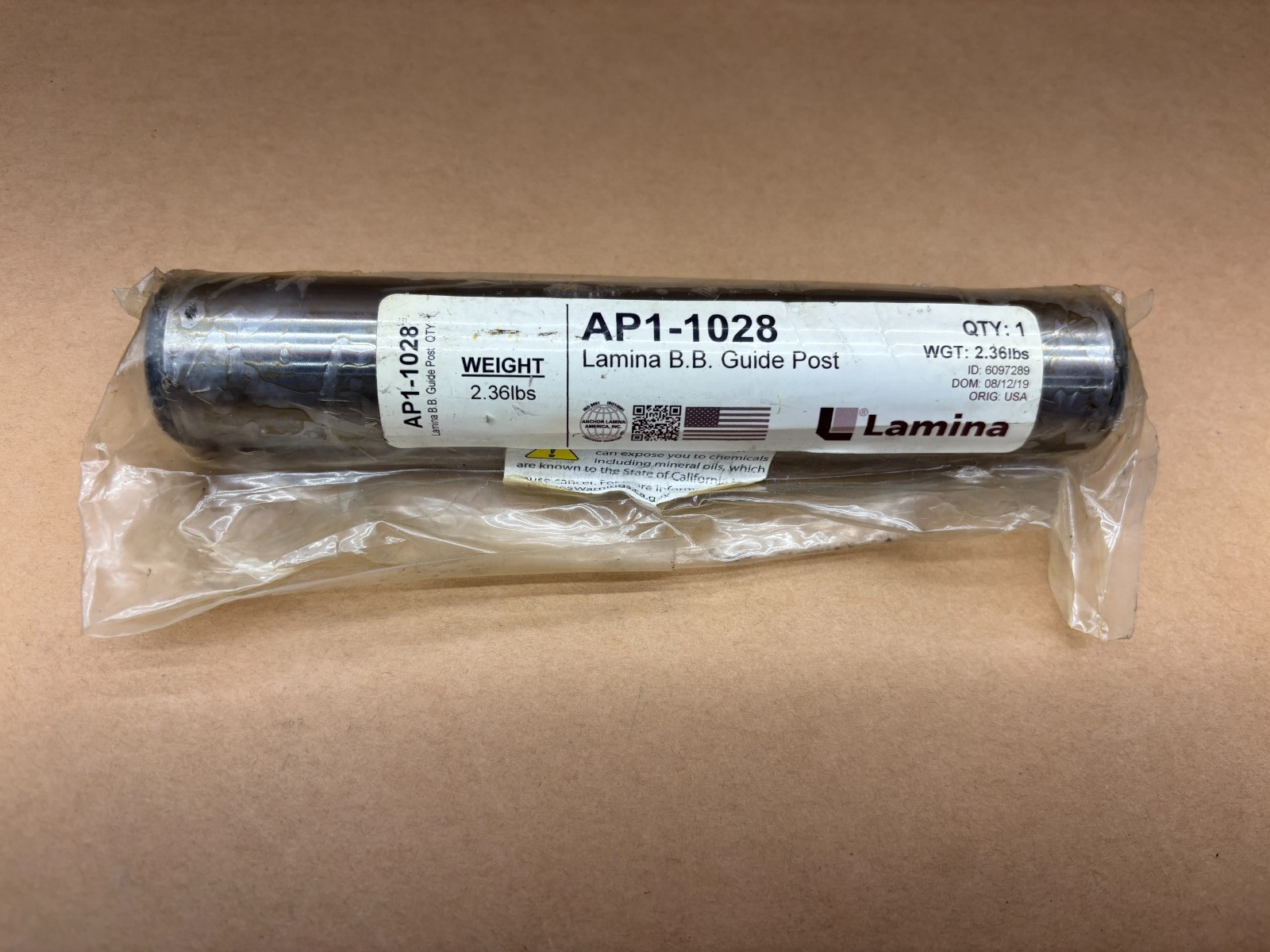 Lamina AP1-1028 Ball-Bearing Guide Post Press Die Component Replacement Part