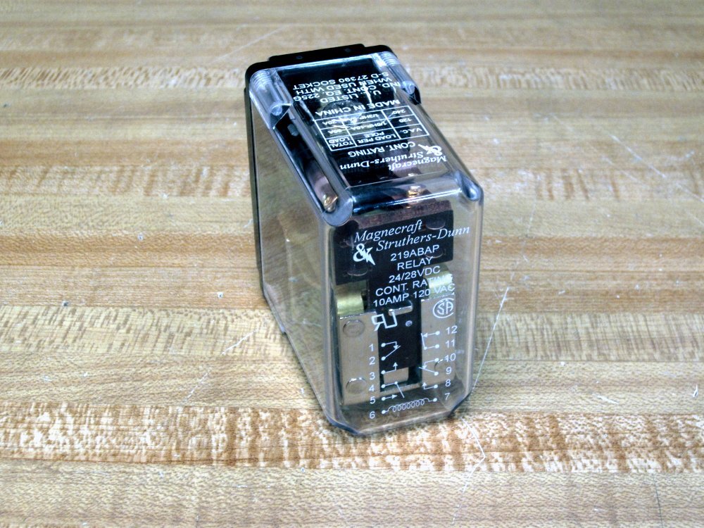 Struthers Dunn 219ABAP-24D Magnecraft Relay 219ABAP