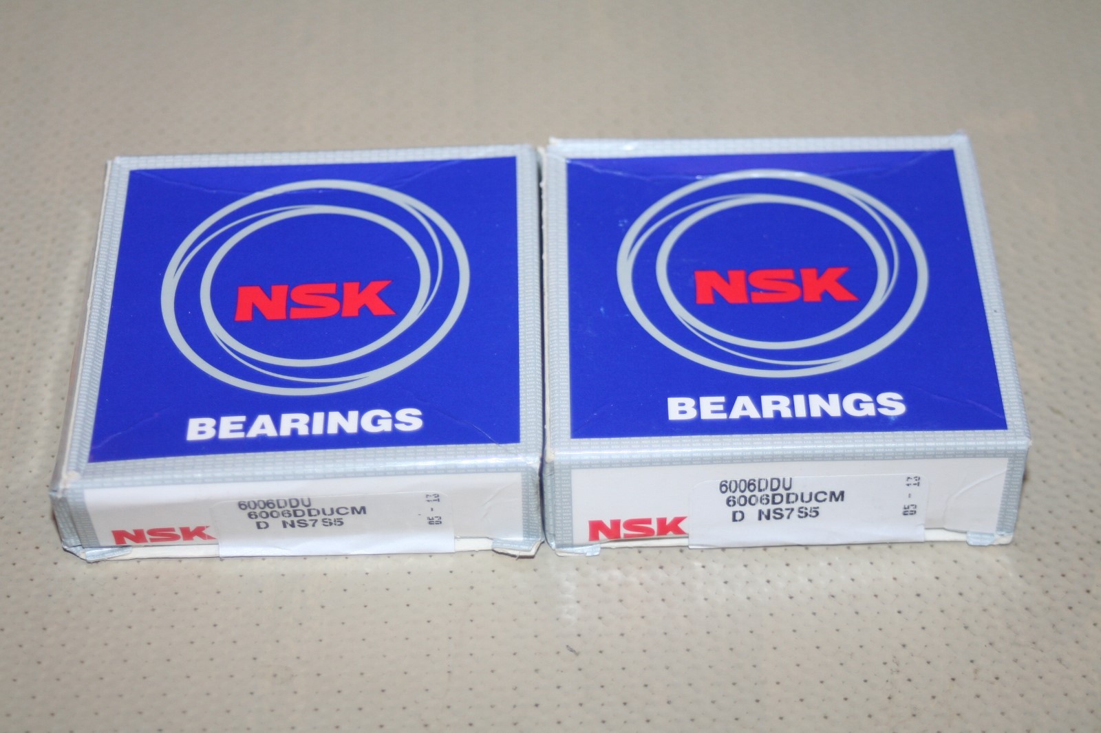 (Lot of 2) NSK 6006 DDUCM NS7S5 Sealed Deep Groove Bearings * NEW *