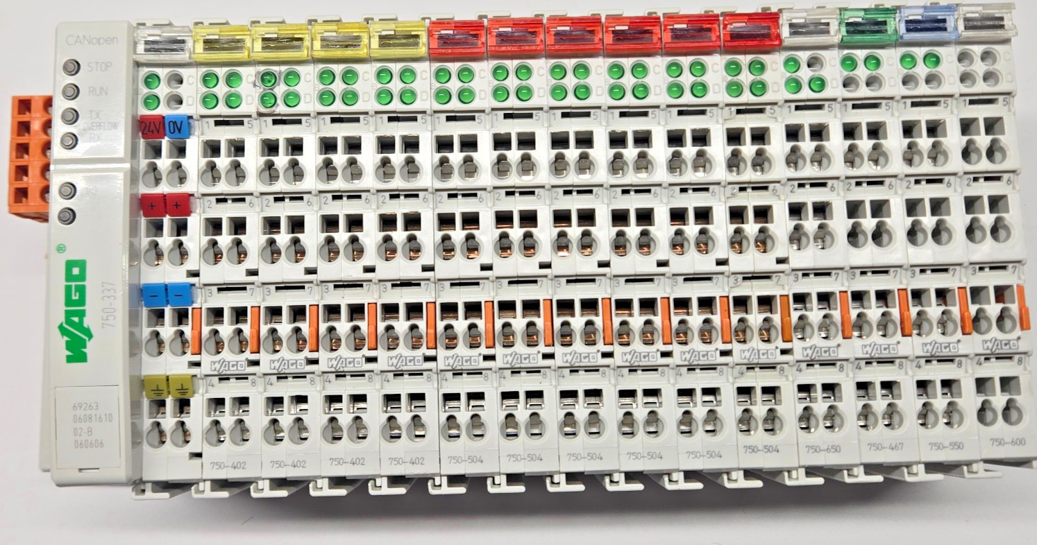 Wago I/O System 750-337, 750-402, 750-504, 750-650, 750-467, 750-550, 750-600