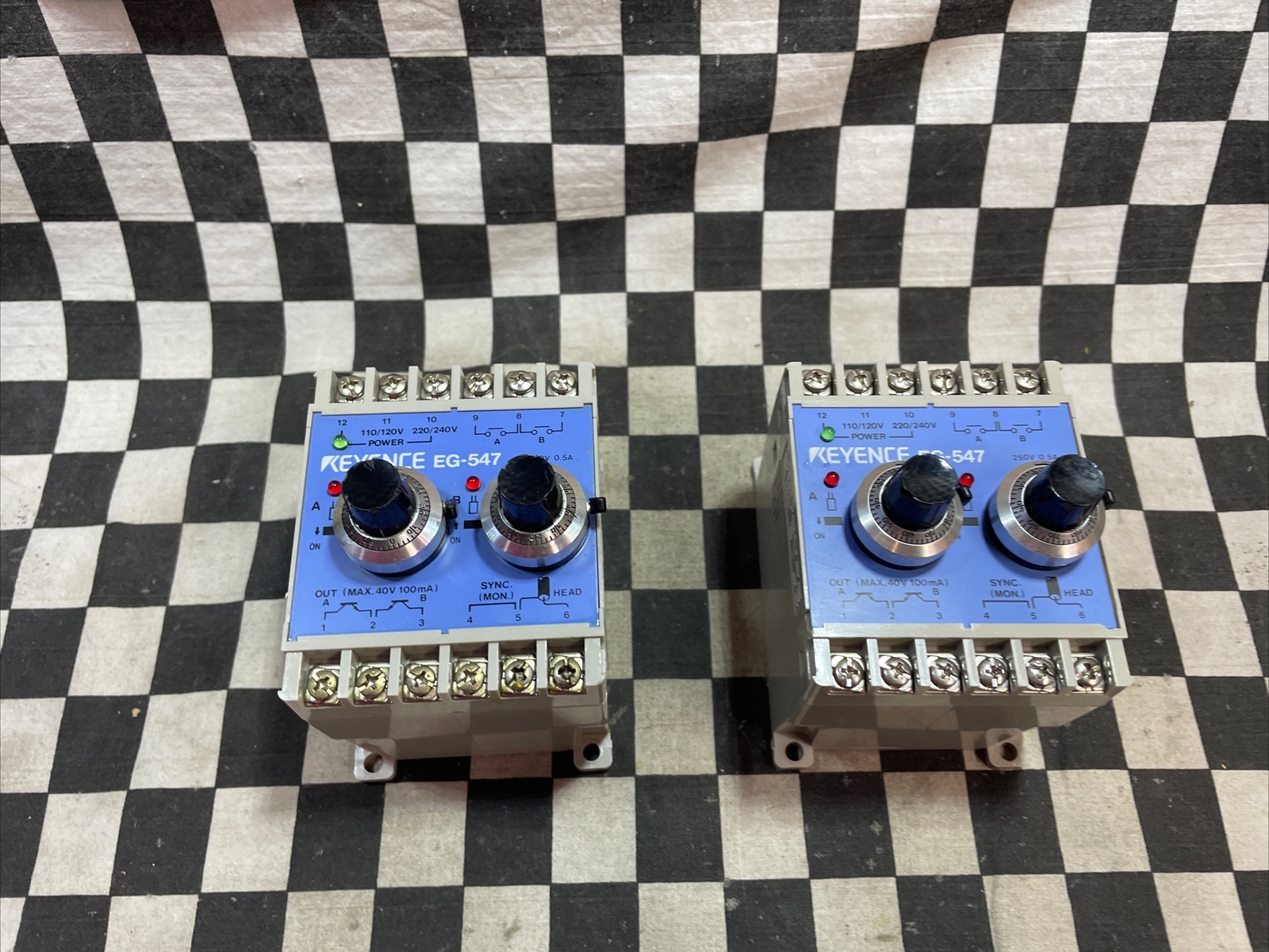 KEYENCE EG-547, EG547, SERVO AMPLIFIER UNIT, LOT OF 2, ShipSameDay