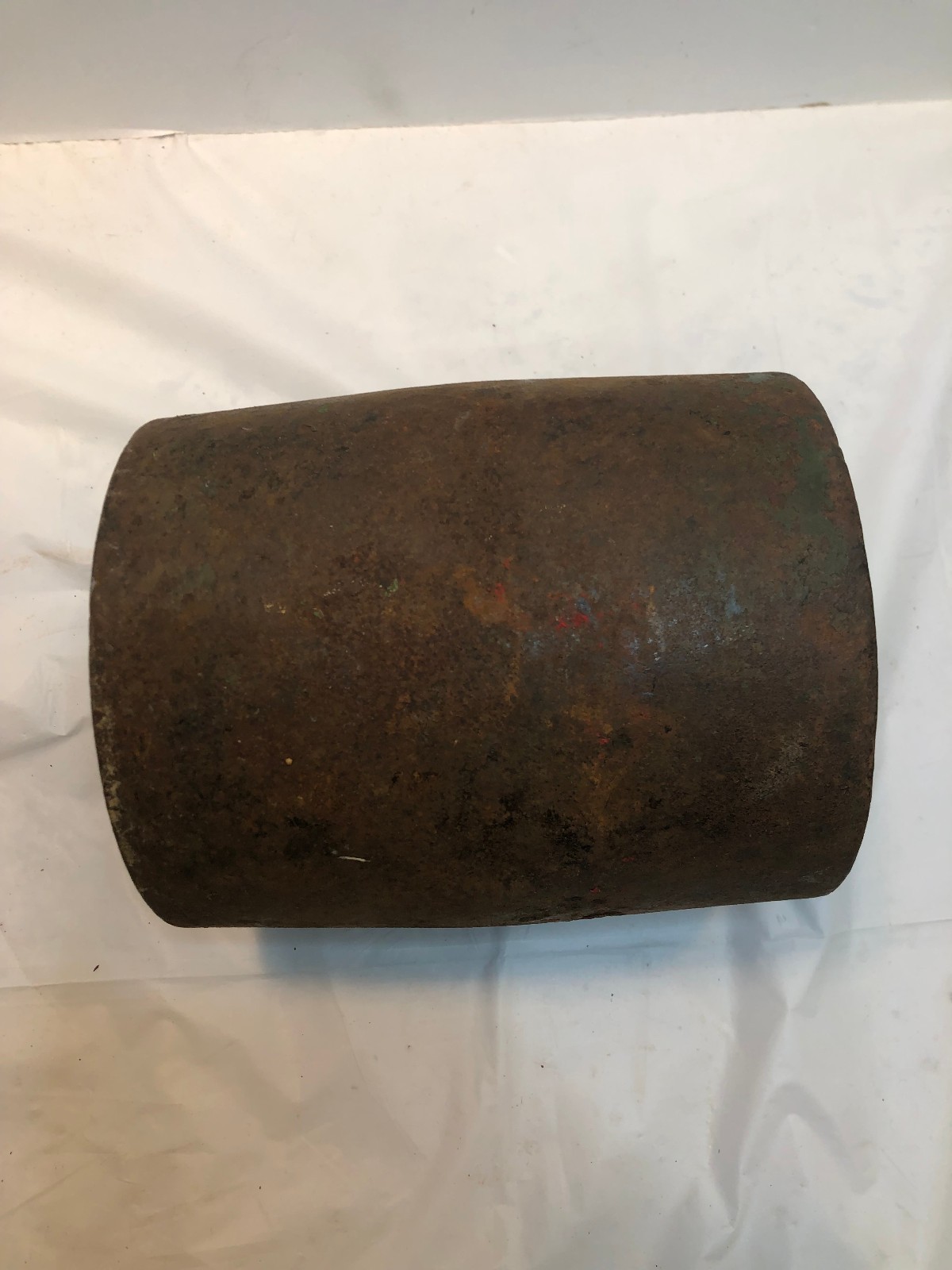 Vintage Flat Pulley Tractor Green Steel Engine – Oliver? John Deere? 5″ Diameter