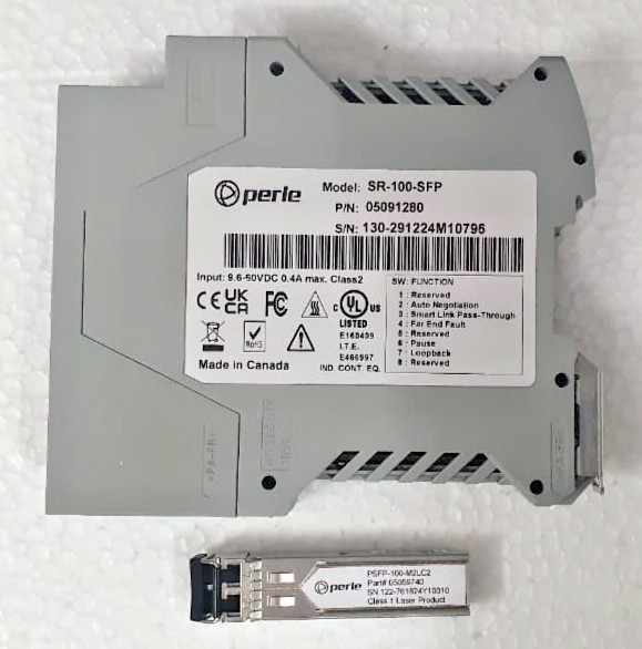 Perle SR-100-SFP Din Rail Media Converter 05091280
