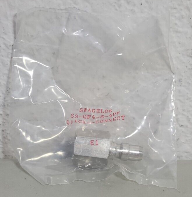 NEW GENUINE Swagelok SS-QF4-S-4PF Full Flow Quick Connect 1.7 Cv 1/4″ Female NPT