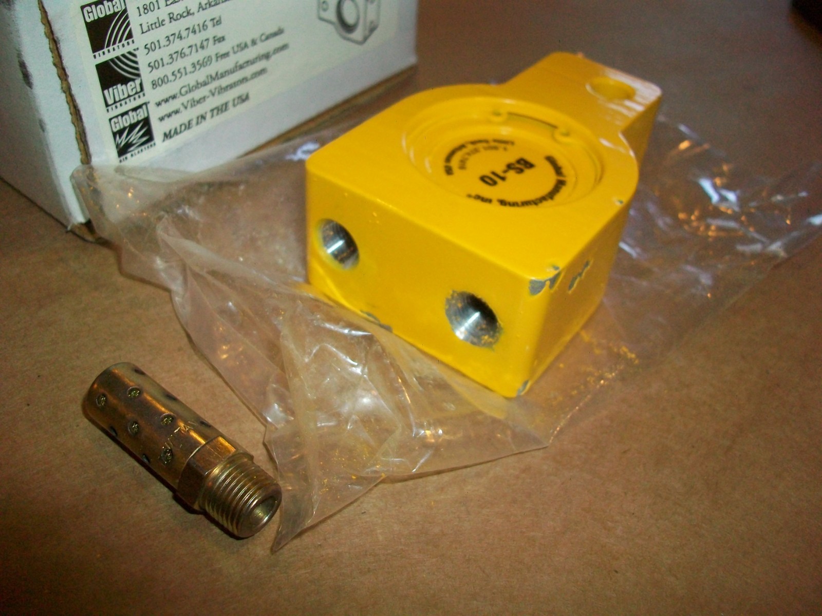 GLOBAL Manufacturing BS-10 PNEUMATIC BALL VIBRATOR 1/8″ NPT NEW