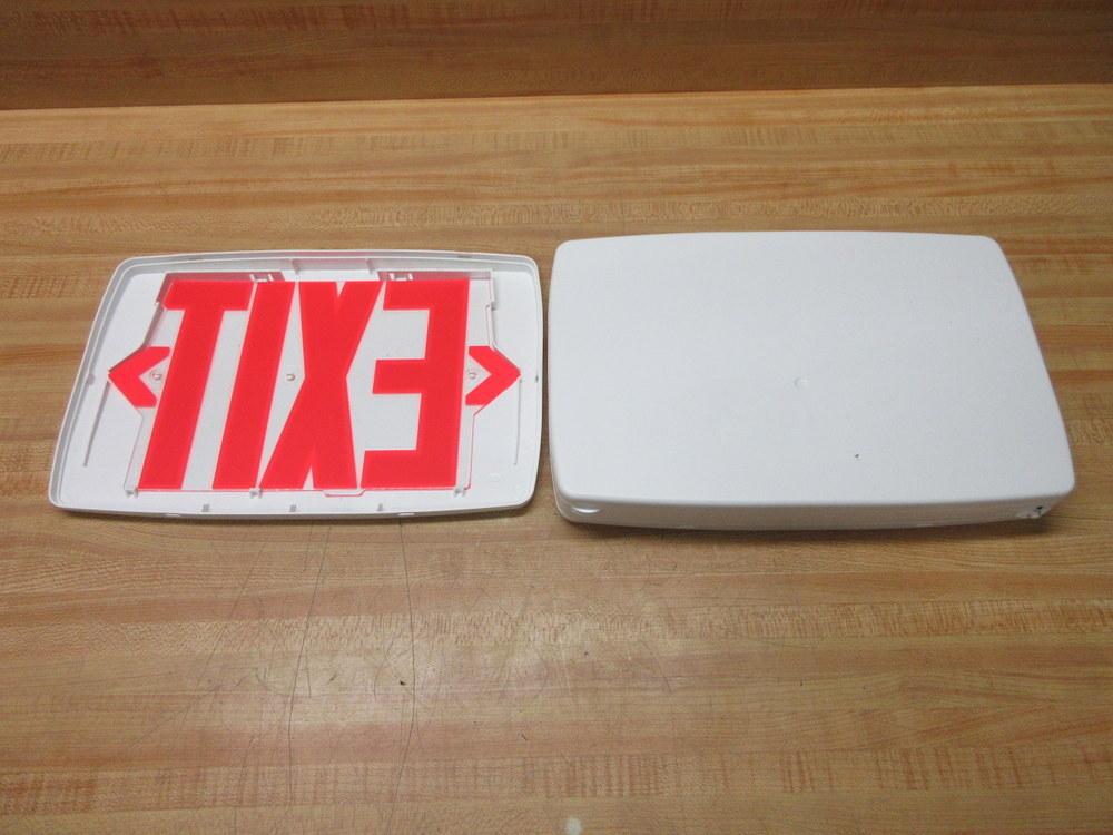 Lithonia Lighting LQM-S-W-3-R-120/277-EL-N LED Exit Sign