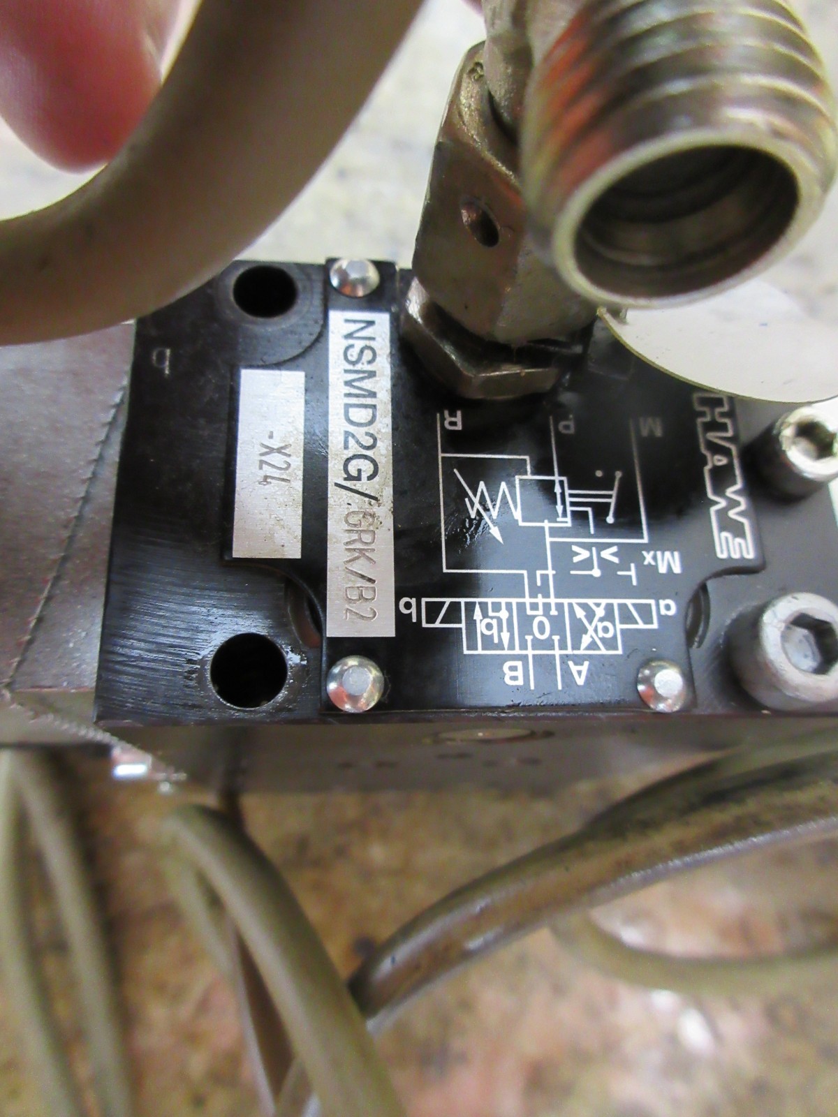 GILDEMEISTER TWIN 32 HAWE 4000-036178 03 15 NSMD2G/GRK/B2-X24 VALVE