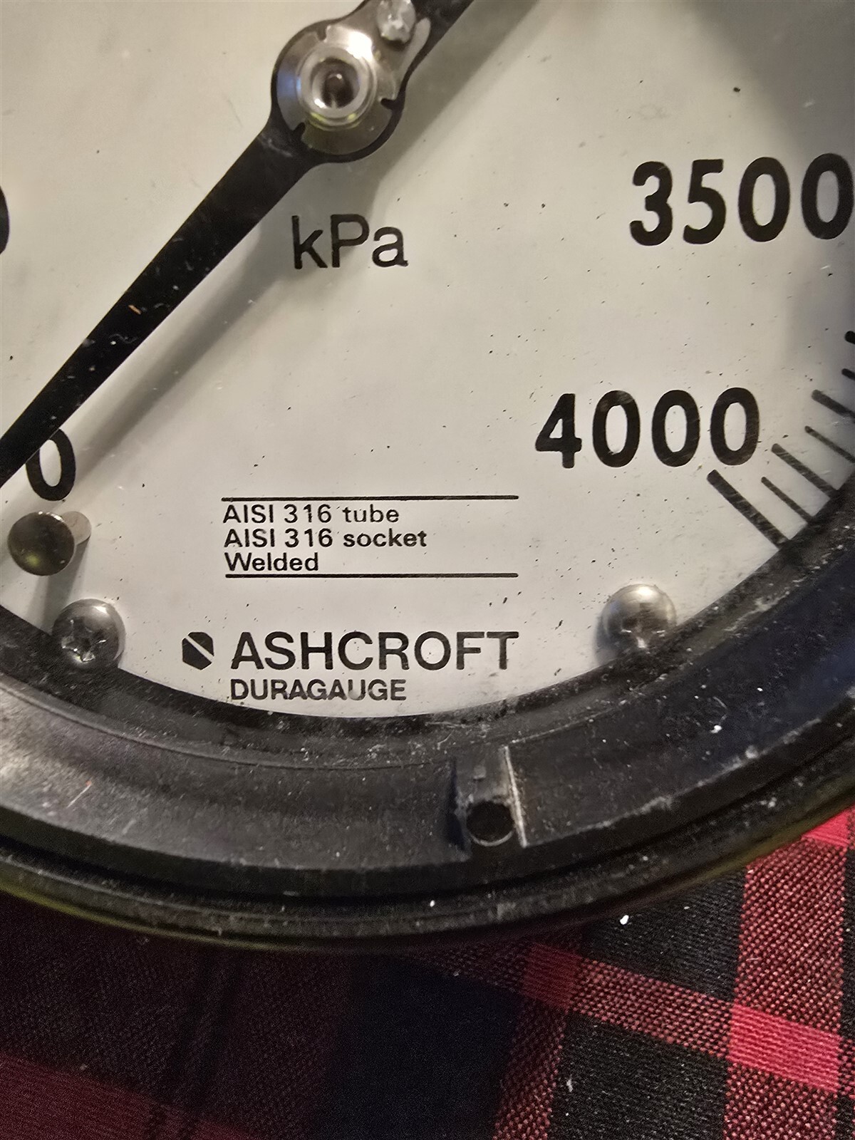 Ashcroft Duragauge AISI 316 0-4000 KPA *FREE SHIPPING*