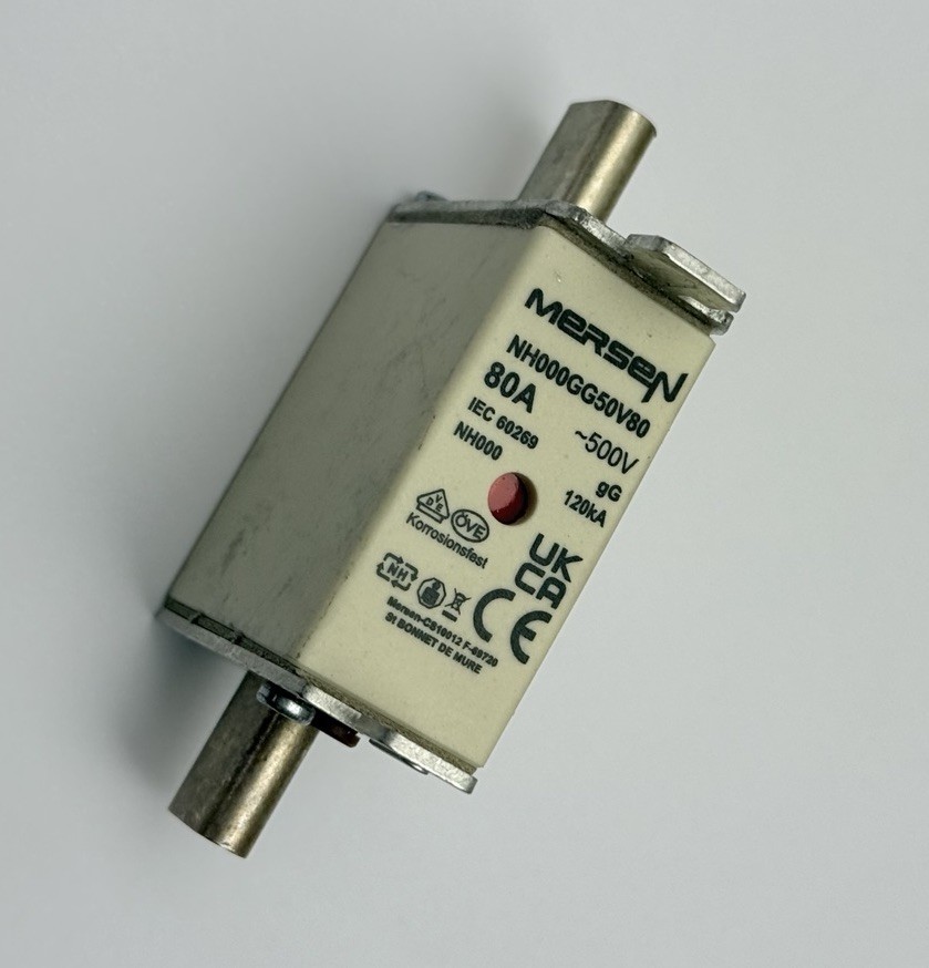 MERSEN NH000GG50V80 FUSE, 500V, 80A