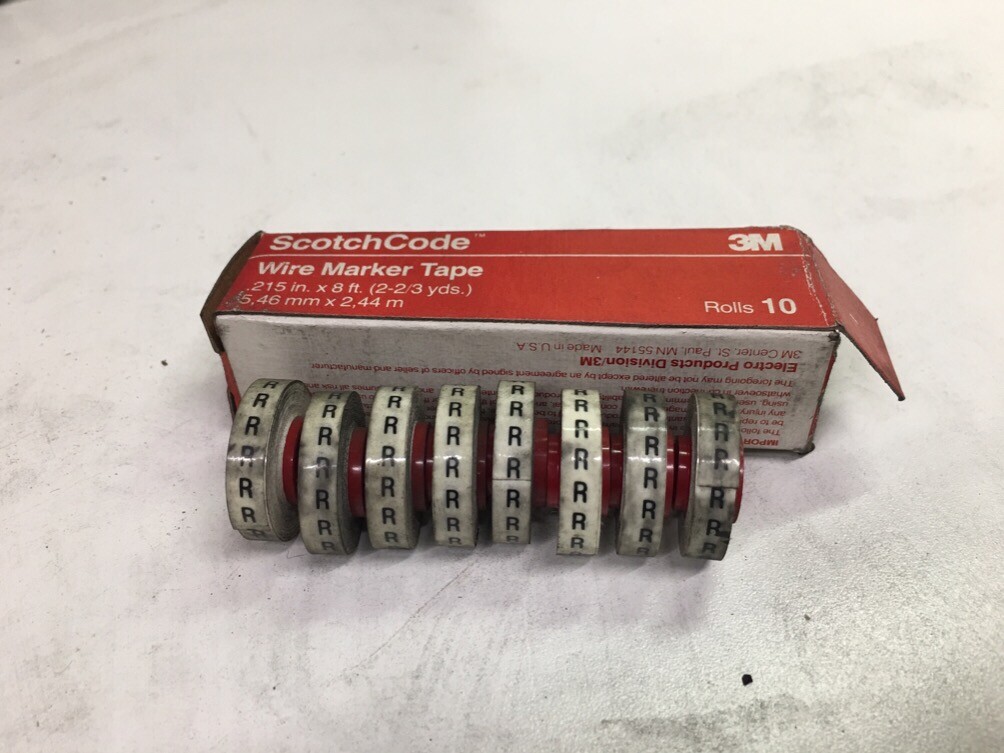 3M SCOTCHCODE SDR-R WIRE MARKER TAPE LOT OF 8 8201316