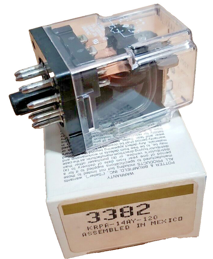 Potter & Brumfield KRPA-14AY-120 / KRPA14AY120 Relay (New in Box)