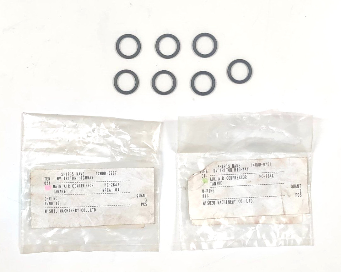 O-Ring P/N 13 For Tanabe HC-264A / MRCA-104 Compressor Parts (PACK OF 6)