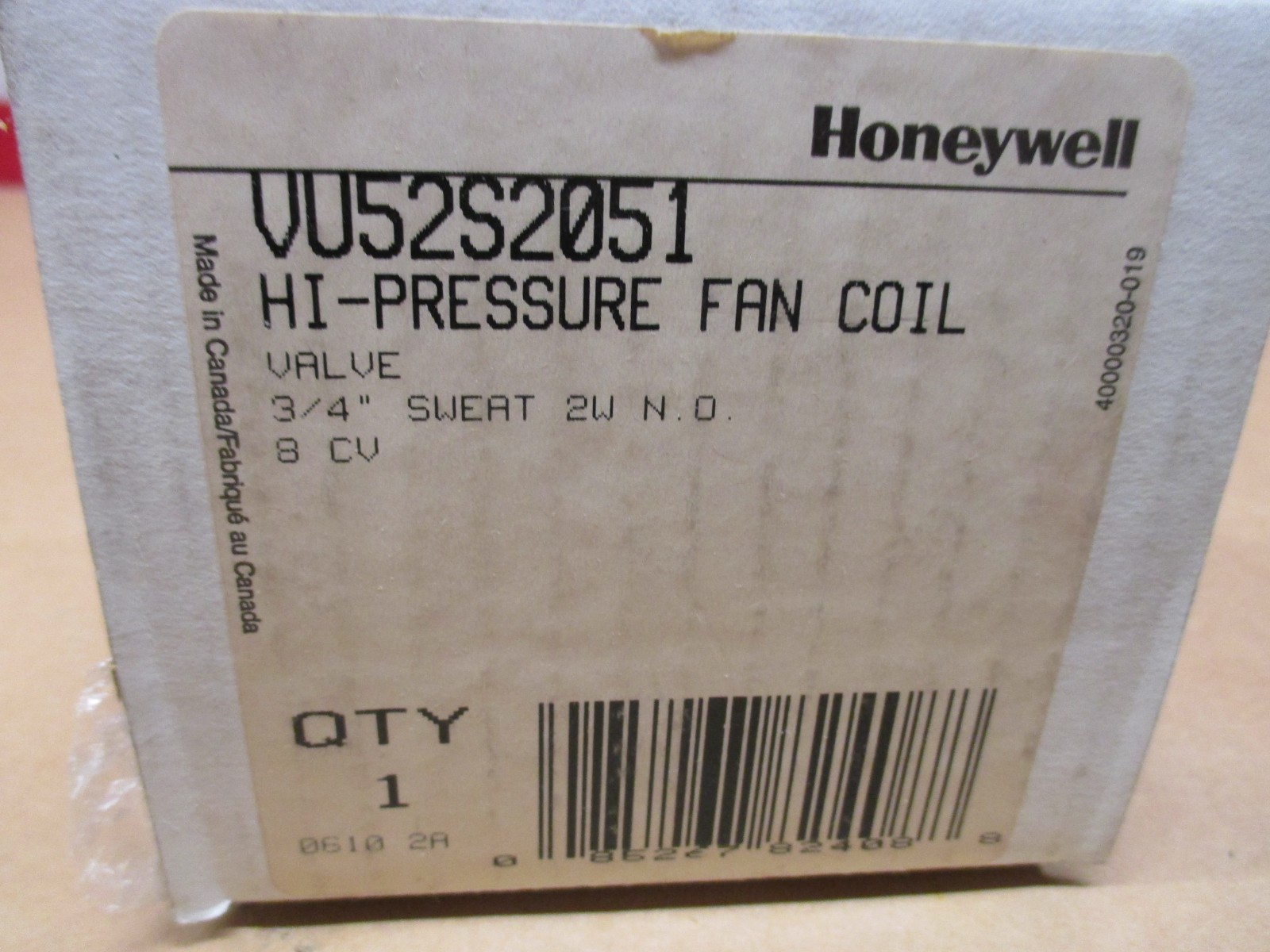 VU52S2051 HI-PRESSURE COIL 3/4″ SWEAT HONEYWELL NEW
