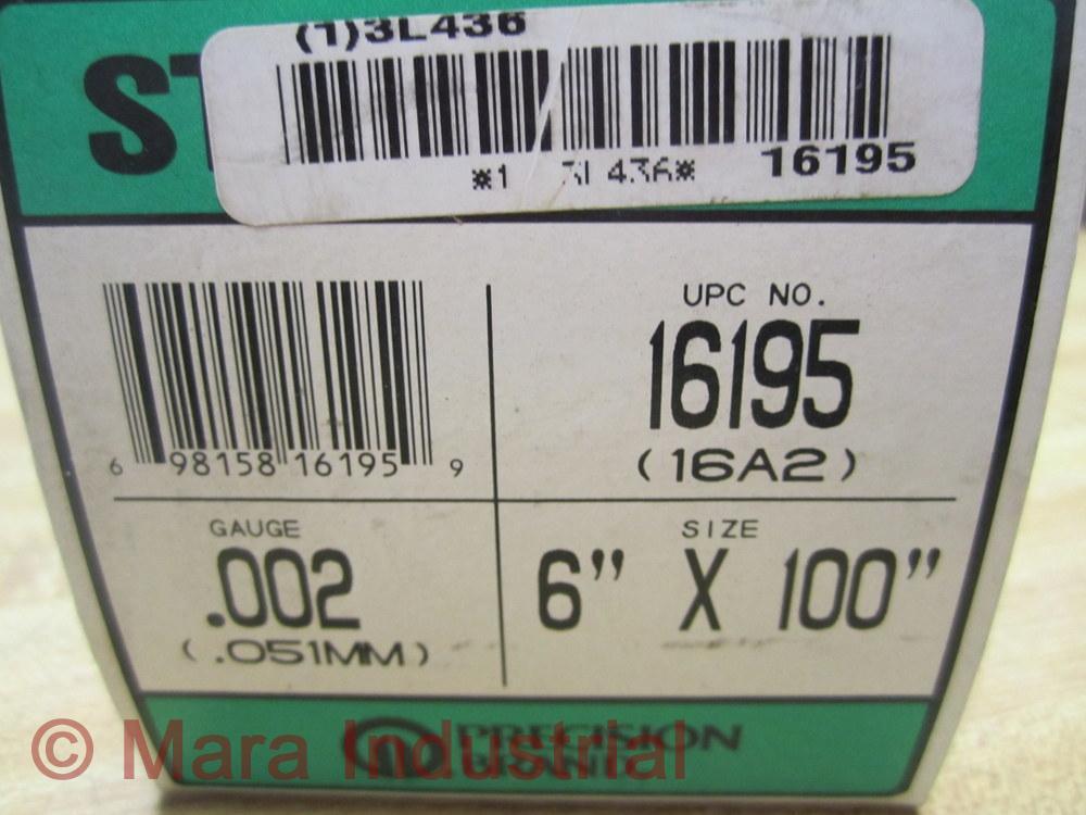 Precision Brand 16195 Steel Shim 6″ X 100″ .002