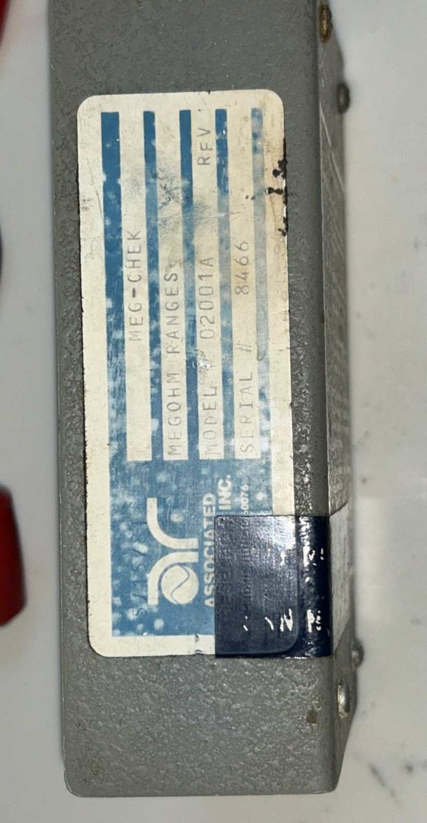 Associated Research Model 2001 Meg-Chek Megohmmeter Insulation Testing