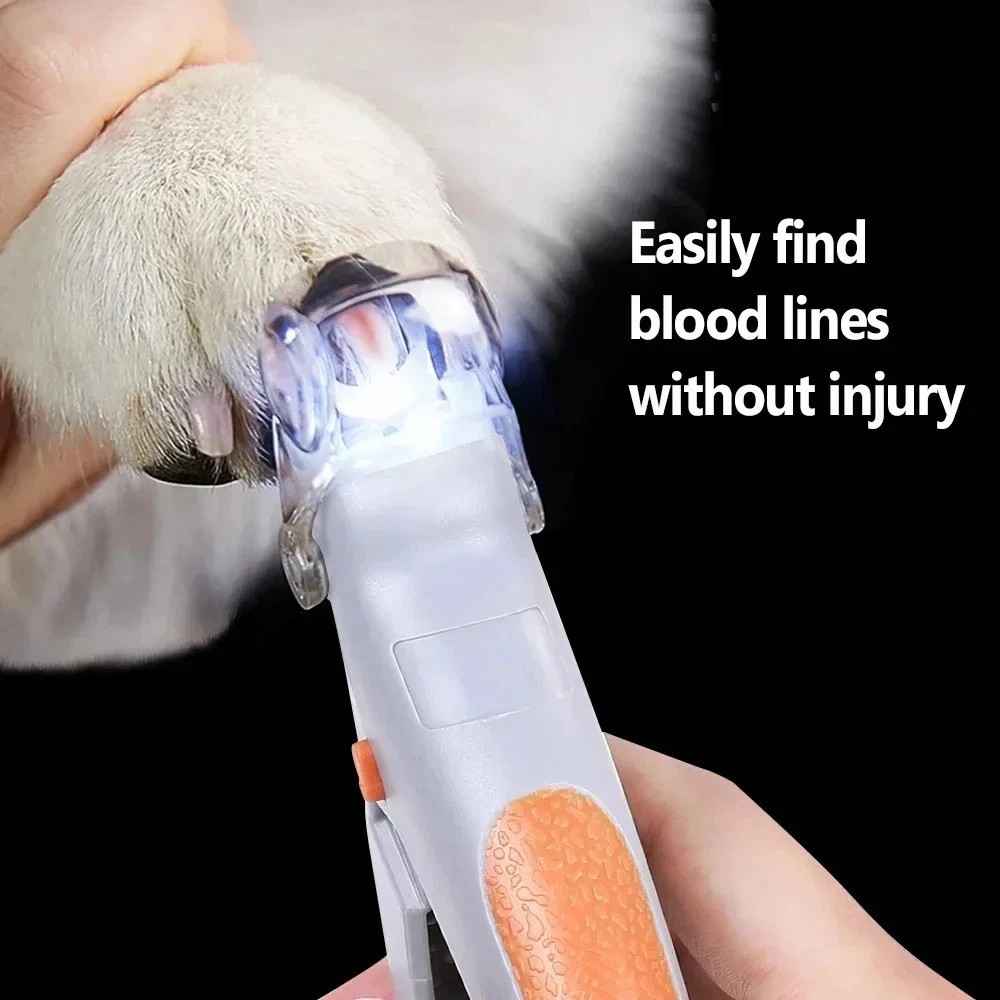 Professional Pet Nail Clippers with LED Light – Cat & Dog Nail Cutter Scissors