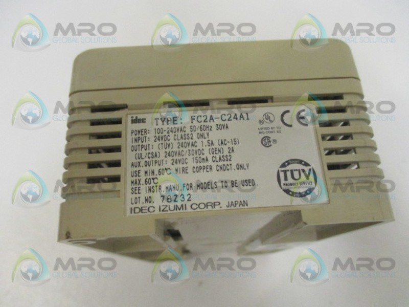 IDEC IZUMI FC2A-C24A1 MICRO PROGRAMMABLE LOGIC CONTROLLER UNMP