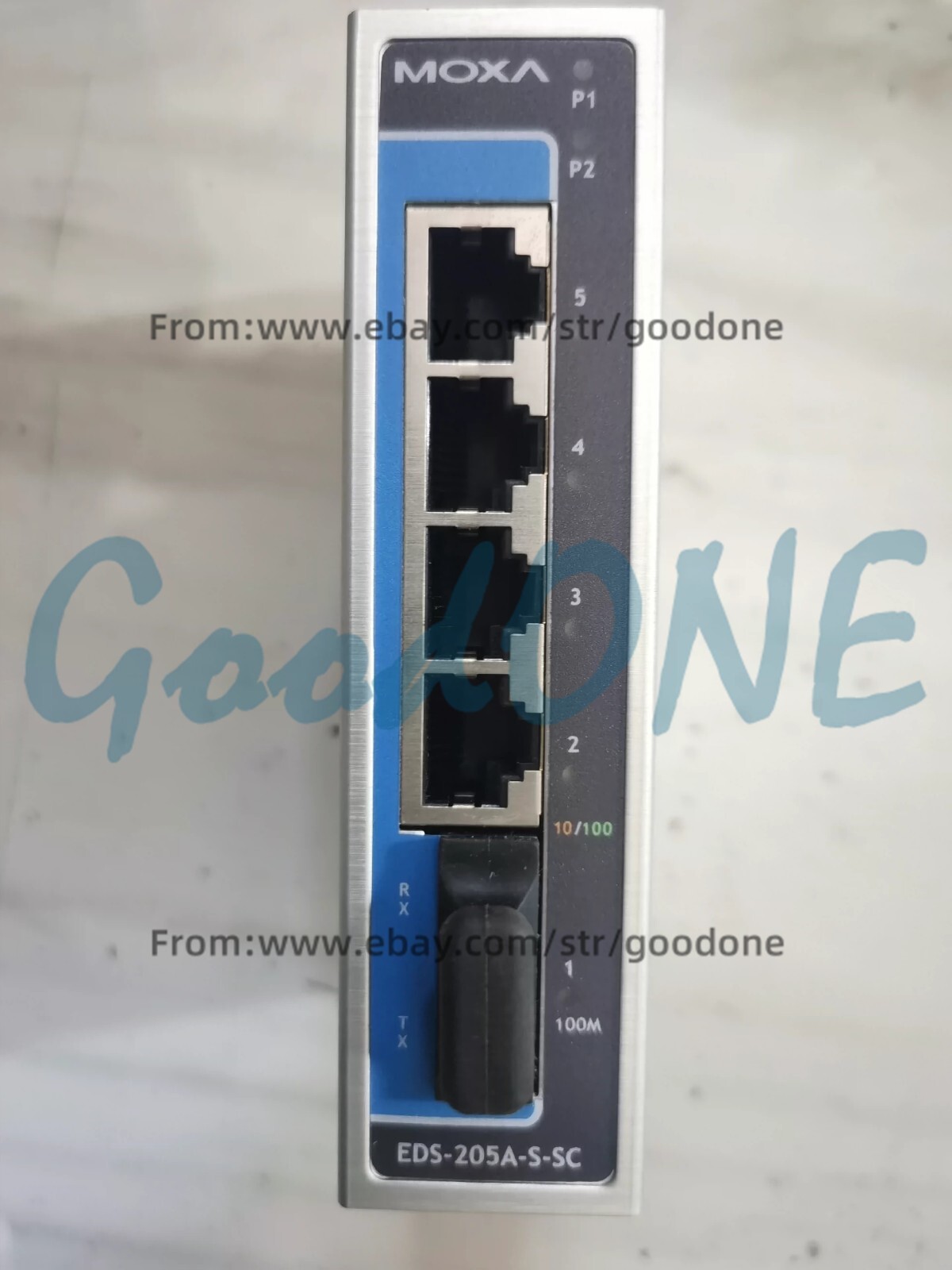 1PC NEW MOXA EDS-205A-S-SC-T Wide-Temperature Single-Mode Fiber Optic Switch