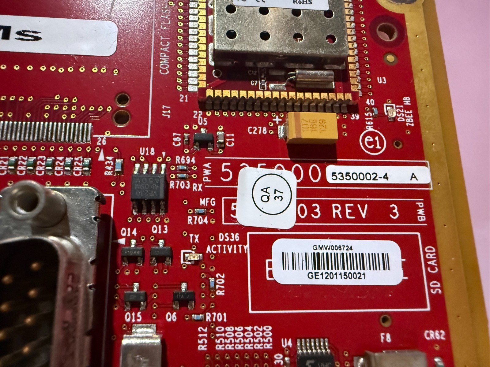 5350002-4 GE Spyder System Controller FW Optima