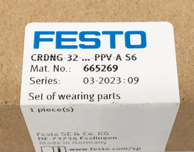 New Festo CRDNG-32-…-PPV-A-S6 Set of Wearing Parts 665269 – Sealed Box