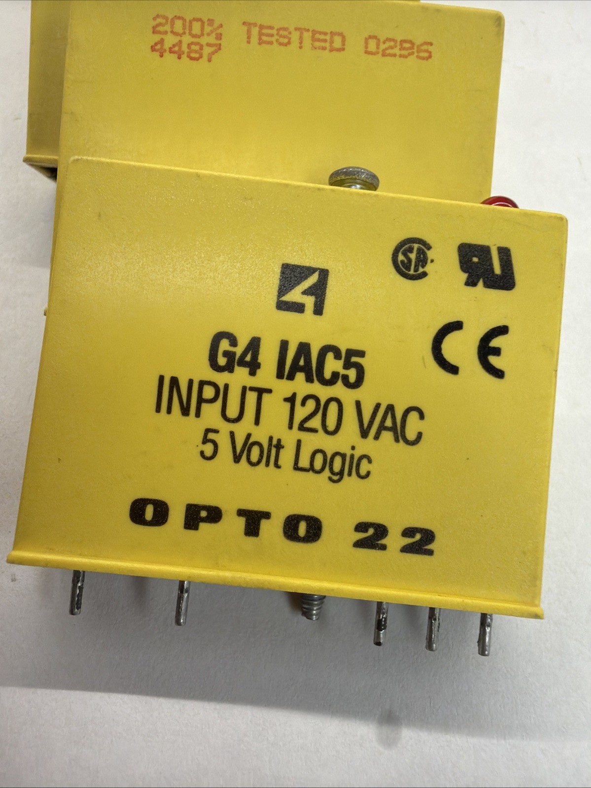 Opto 22 G4IAC5 G4 1AC5 Input Modules 120VAC 5V Logic Lot of 9 Yellow