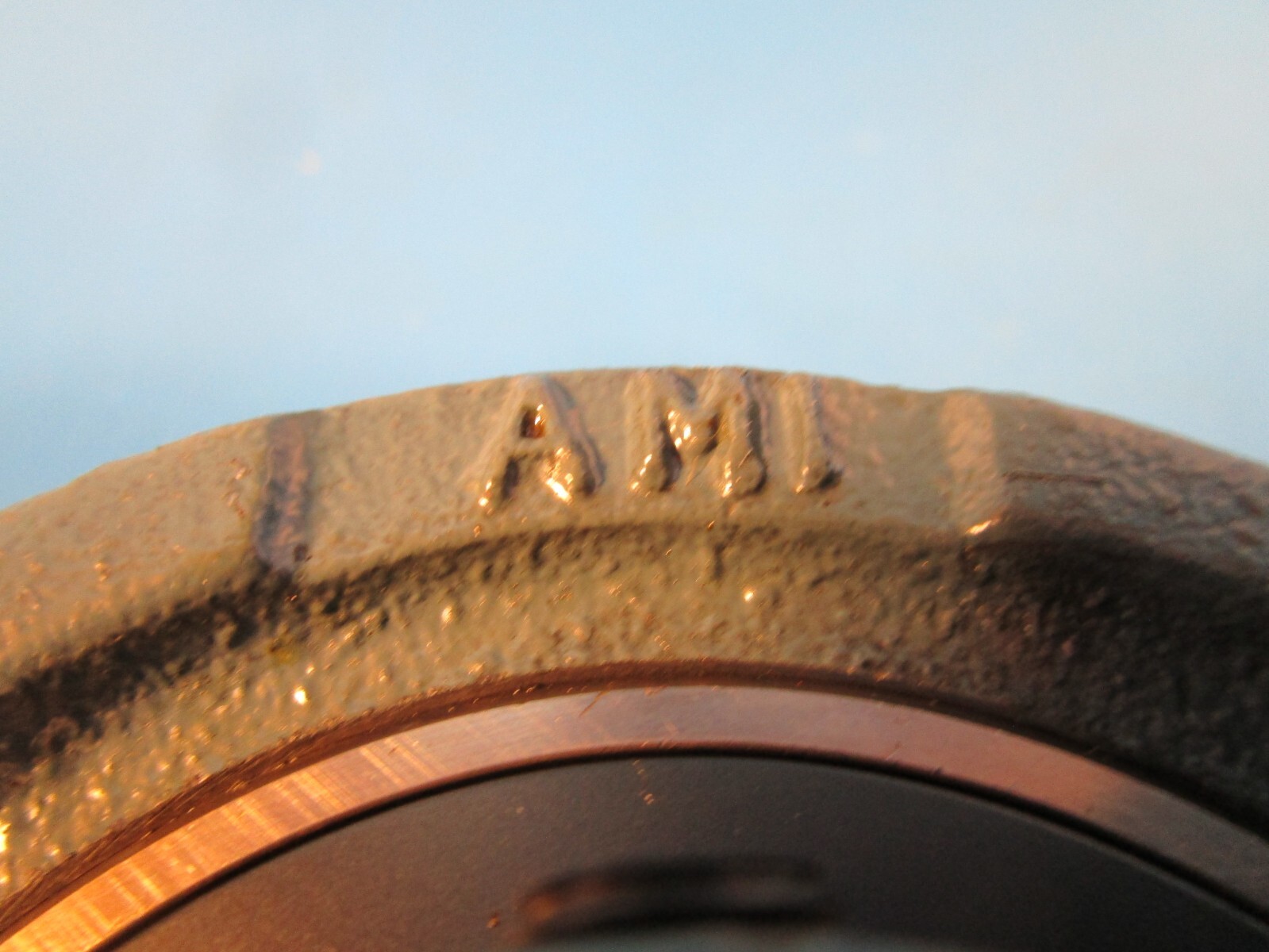 AMI UCFB207-20 Flange-Mount Ball Bearing Unit, 3-Bolt Bracket, 1-1/4” Bore, Cast