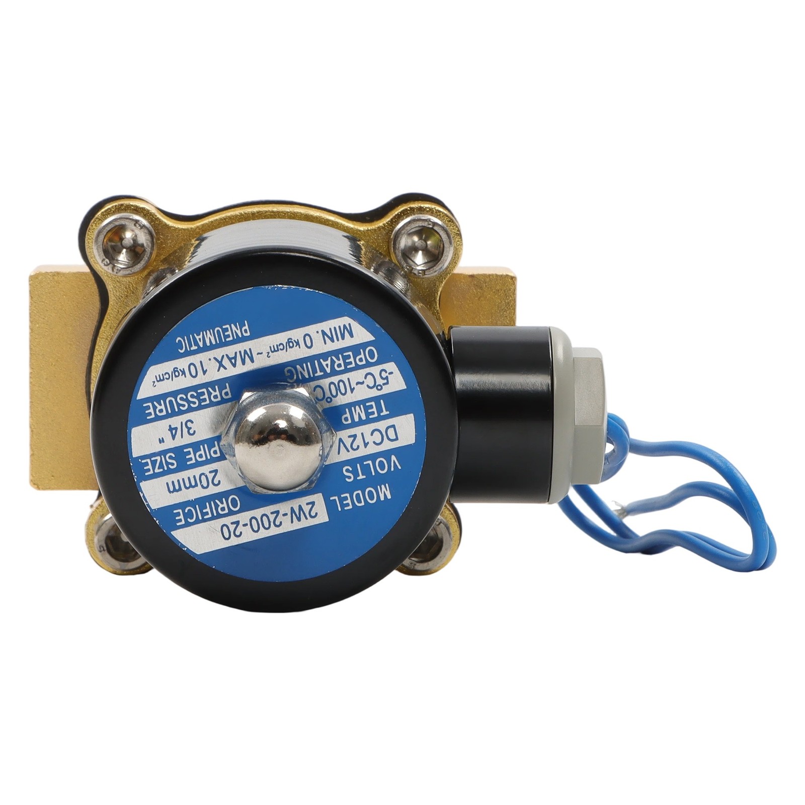 3/4″ Solenoid Valve 12V 220V Air Water N/C Gas Oil Normally Closed