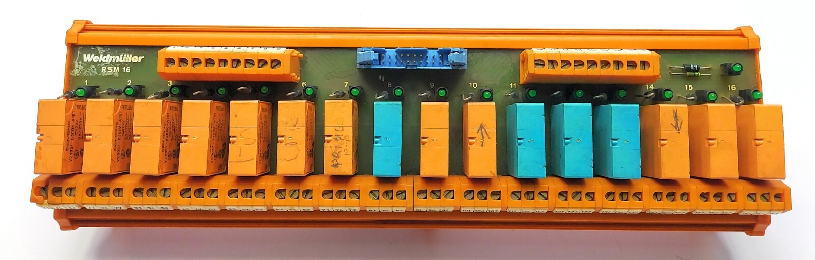 Weidmuller RSM 16R 24VDC FB20 GEM+ Terminal Block Board 805073