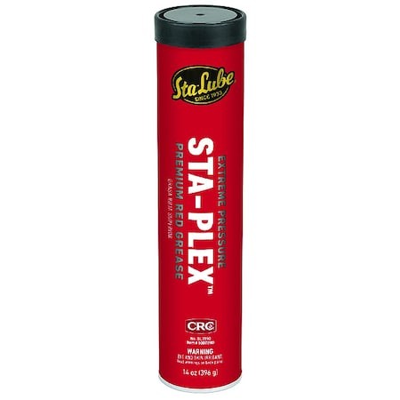 Sta-Lube Sl3190 Extreme Pressure Grease, 14 Oz, Cartridge, Red