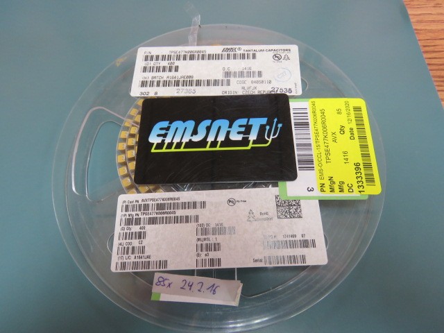 AVX TPSE477K006R0045 Qty of 15 per Lot C 470UF 6V30 10% T TYP E