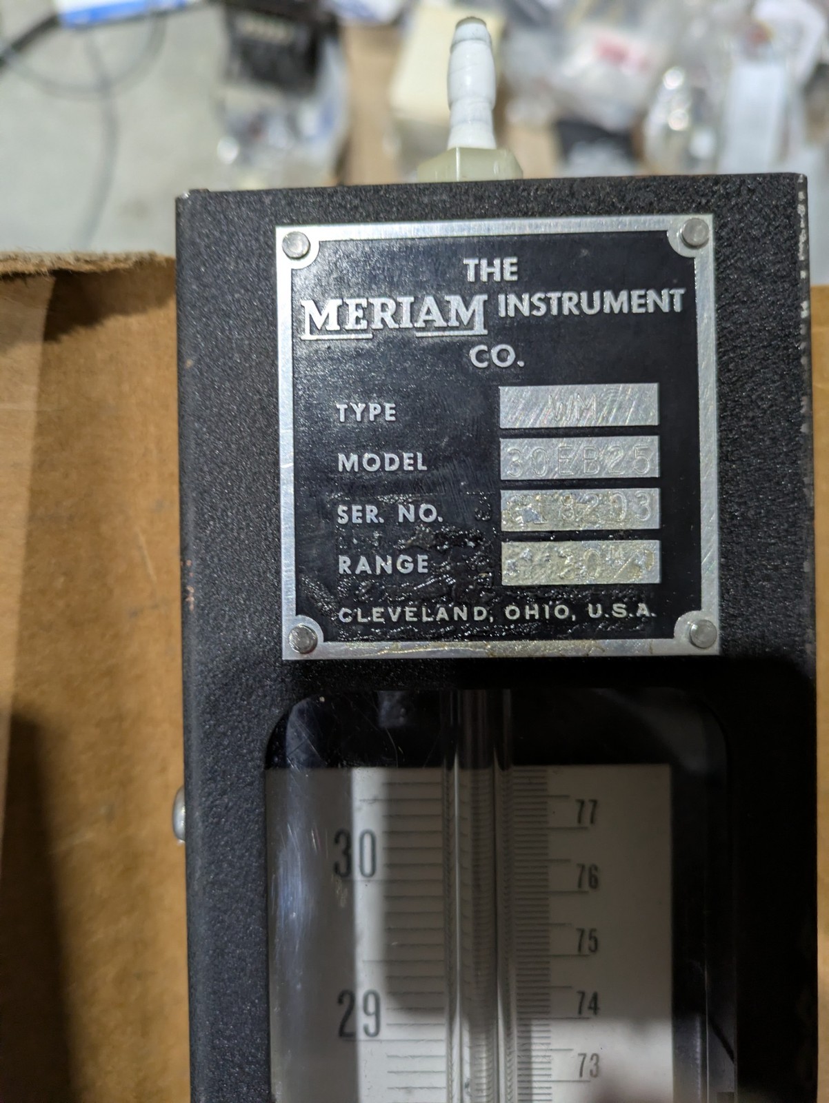 MERIAM INSTRUMENTS TYPE WM 30EB25